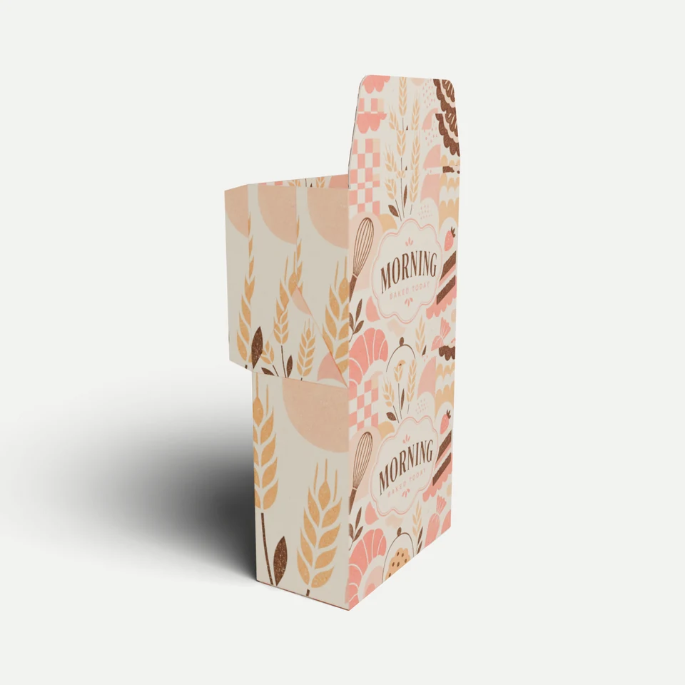 Handled Carry Box — Panel-2 Claw-Lock Gable Top · 3D box