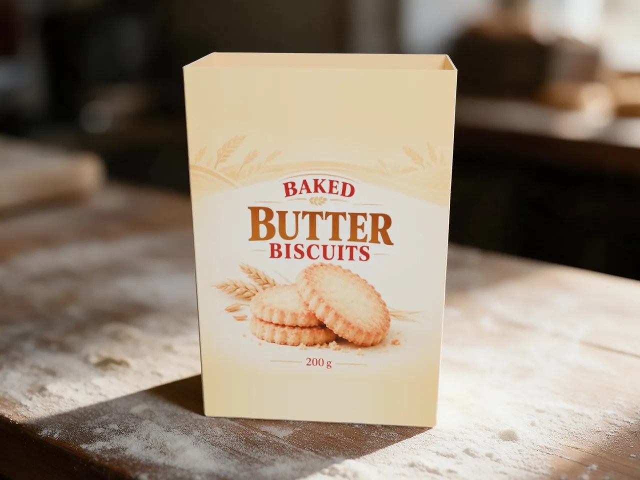 Boîte pour pâtisseries et gâteaux — dessus ouvert, fond semi-automatique · PLIÉ EN 3D