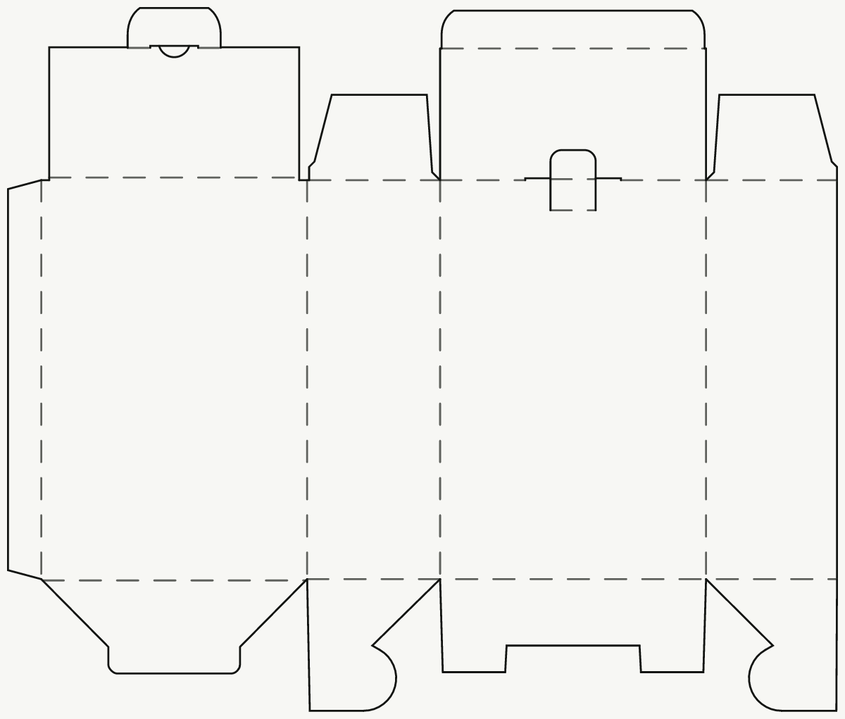 Retail Product Box — Tab-Locking Tuck Top, Snap-Lock Base (Model 2) 2D dieline