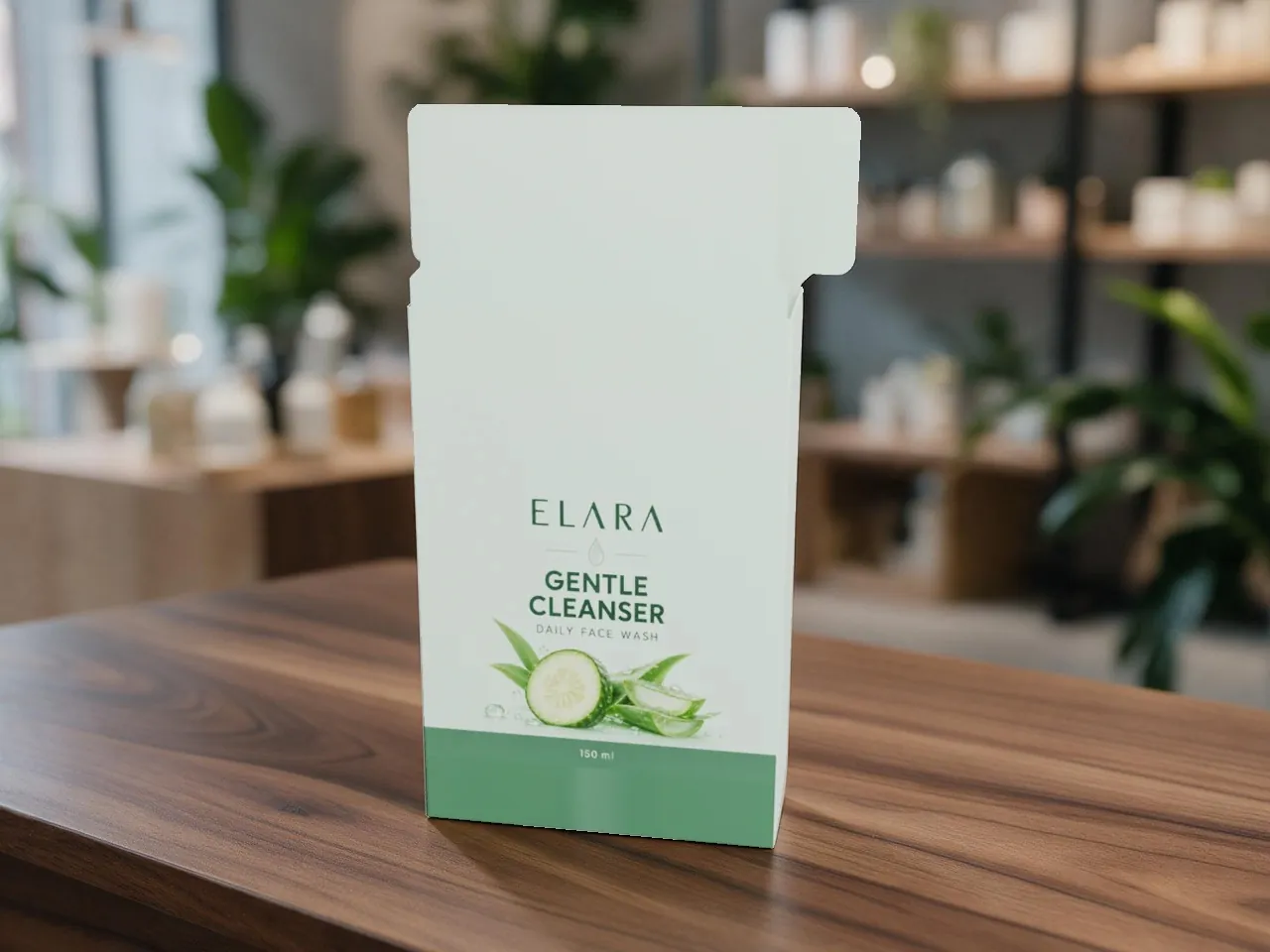 Retail Product Box — Side Tuck Top, Snap-Lock Base · 3D FOLDED