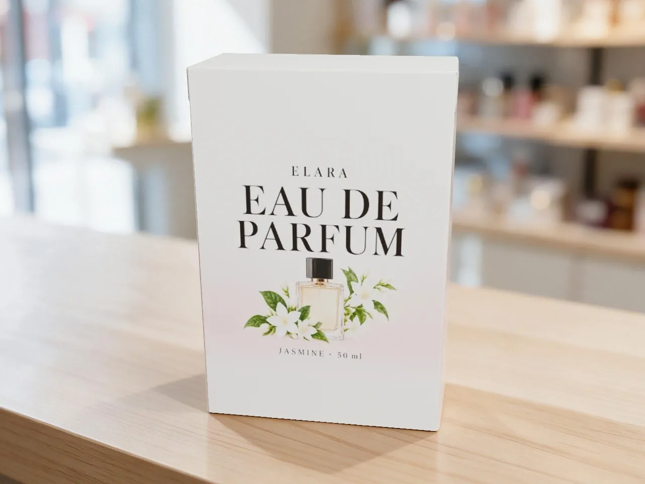 Étui produit pour la vente au détail — dessus à patte rentrante latérale avec ailettes, fond semi-automatique · PLIÉ EN 3D