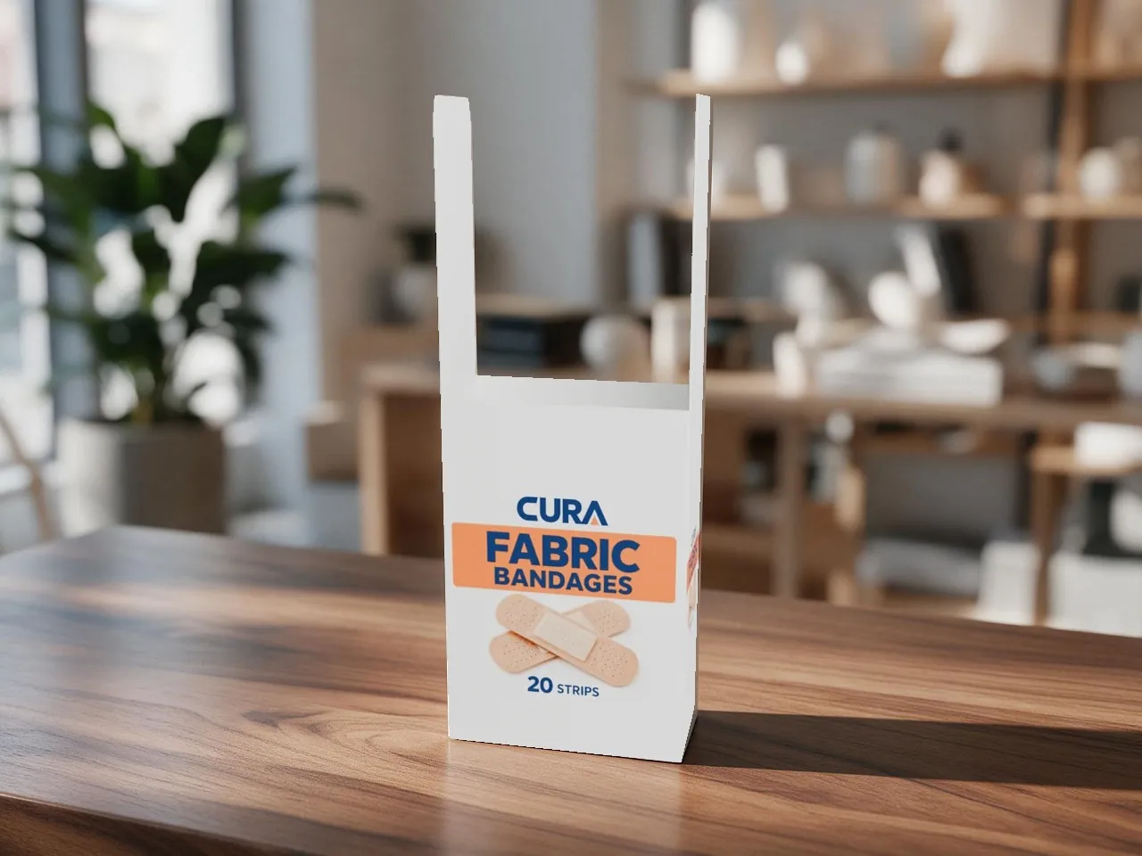Retail Product Box — Hollow Dust Flap Top, Snap-Lock Base · 3D FOLDED