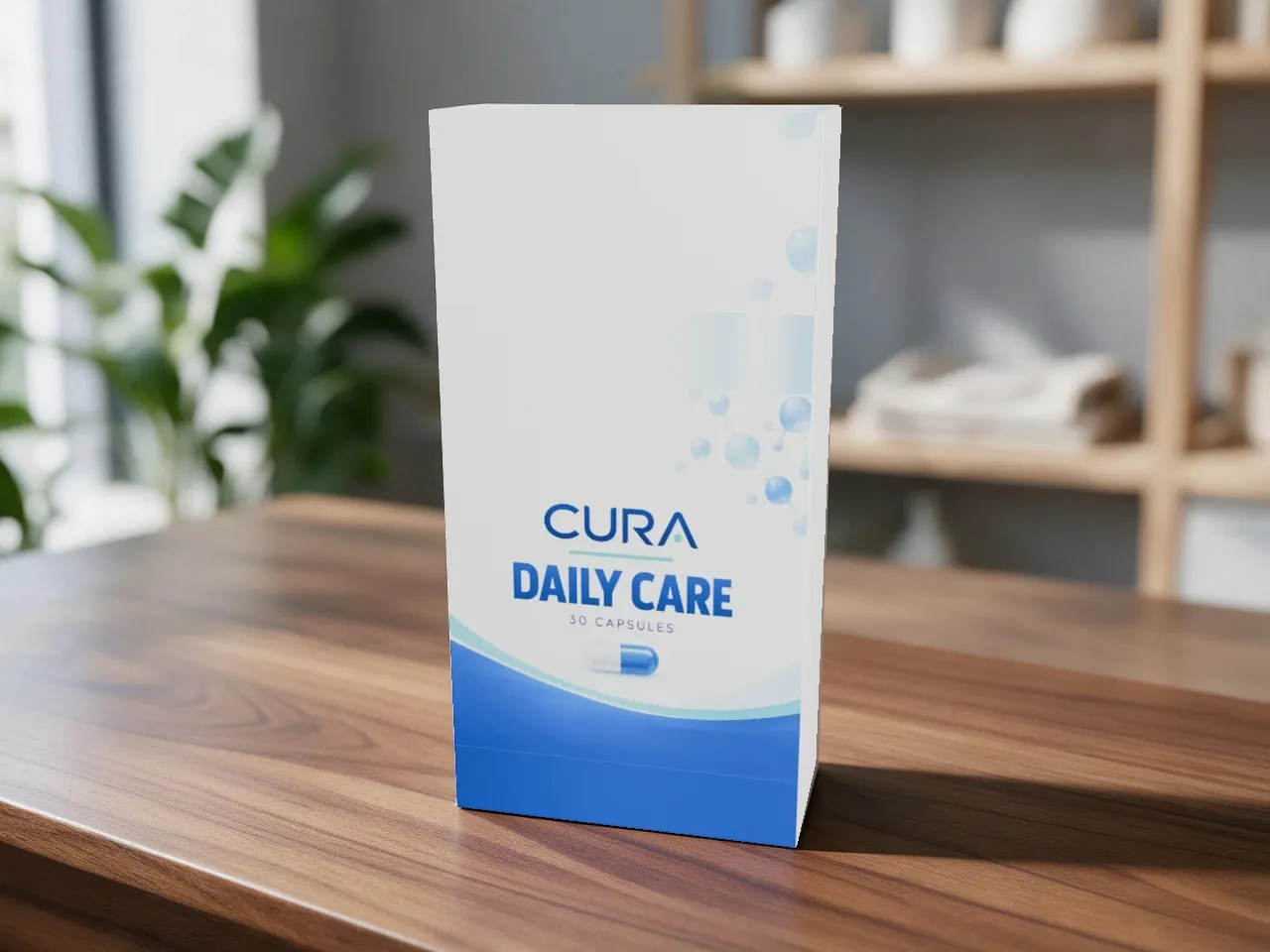 Retail Product Box — Full Overlap Top, Auto-Lock Base · 3D FOLDED