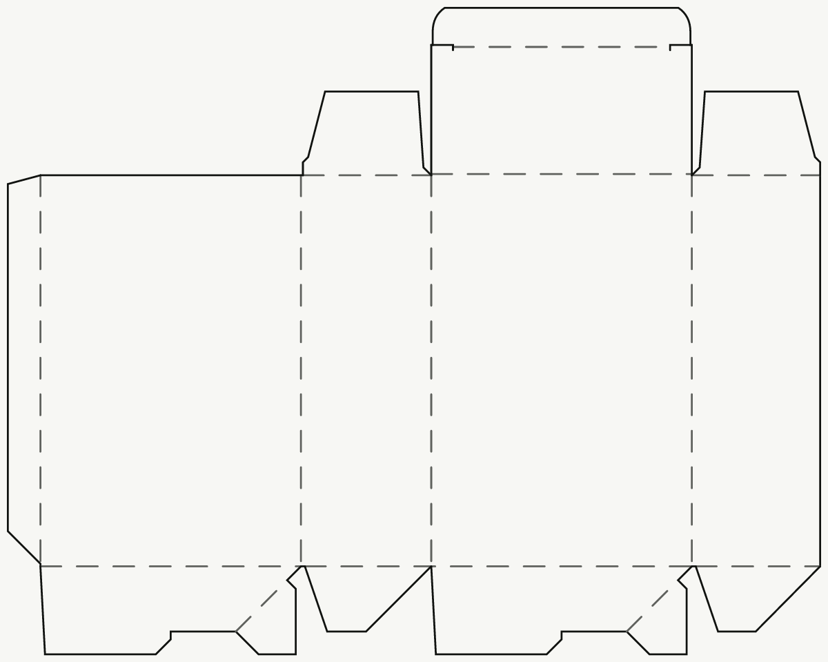 Retail Product Box — Tuck Top, Auto-Lock Base 2D dieline