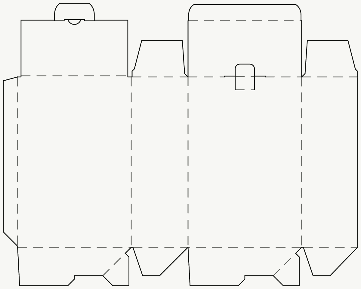 Retail Product Box — Tab-Locking Tuck Top, Auto-Lock Base 2D dieline