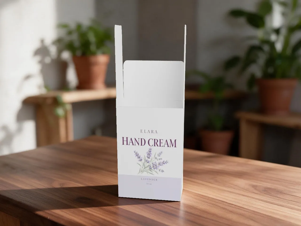 Retail Product Box — Hollow Dust Flap Tuck Top, Auto-Lock Base · 3D FOLDED