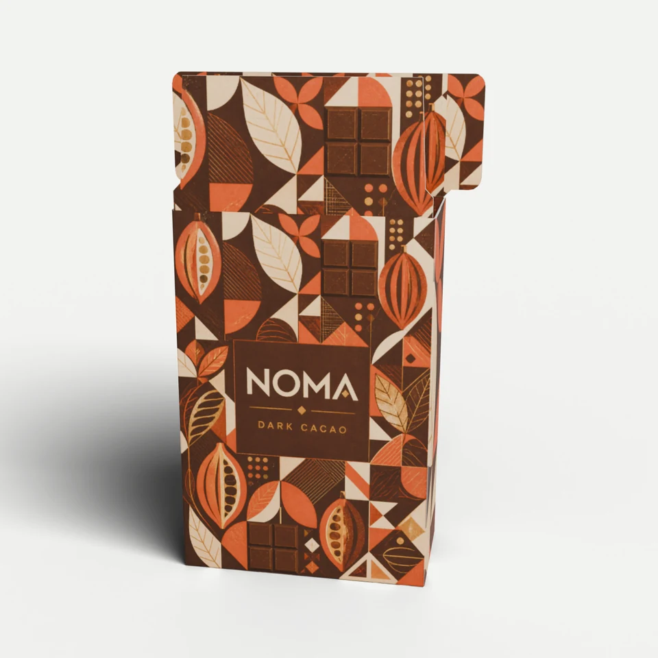 Retail Product Box — Side Tuck Top, Auto-Bottom Base · 3D box