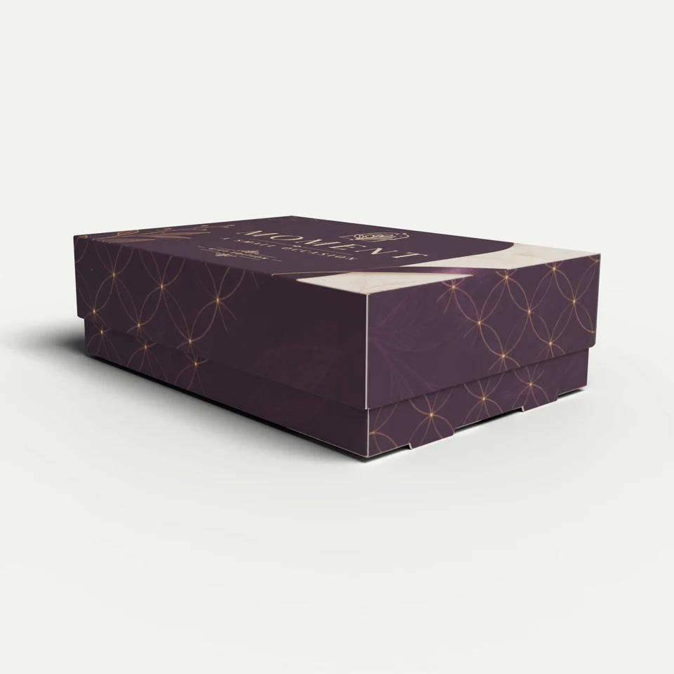 Apparel & Shirt Box — Two Double Wall, Tray and Lid Set · 3D box