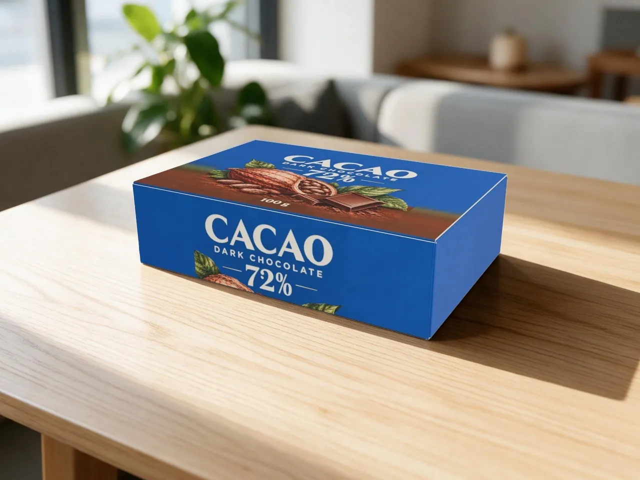 Confectionery & Chocolate Box — Self-Locking, Webbed Corners, Tuck Lid · 3D box