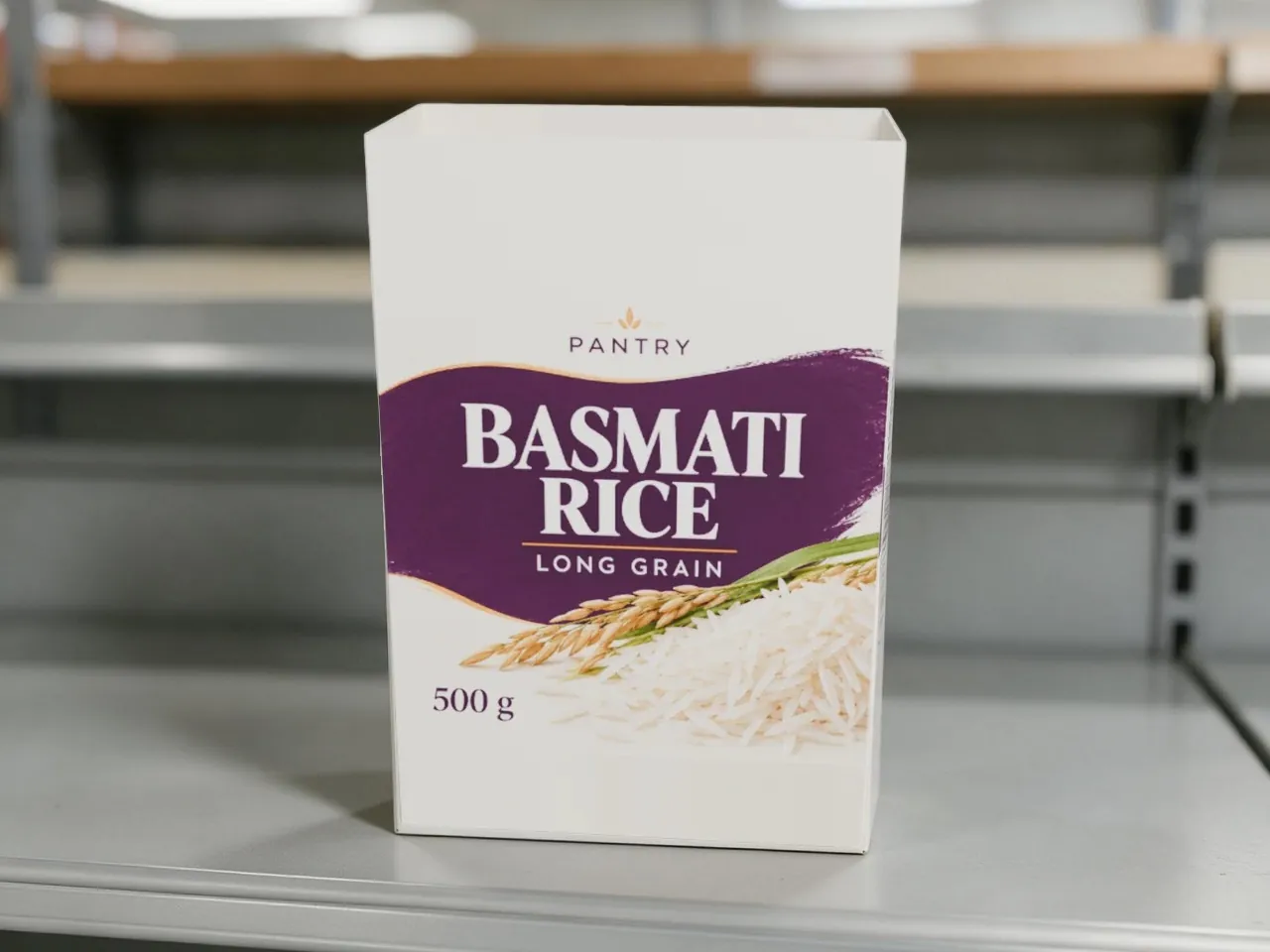 علبة عرض جاهزة للرف — مفتوحة من الأعلى، بقاع أوتوماتيك · علبة ثلاثية الأبعاد