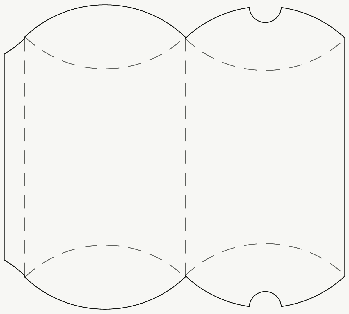 Boîte cadeau — boîte oreiller · Tracé 2D