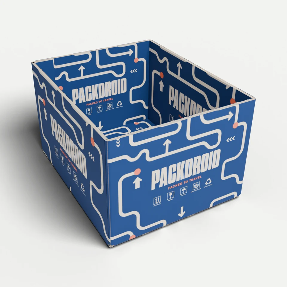 Storage & Stacking Bin — Half Slotted (HSC) · 3D box