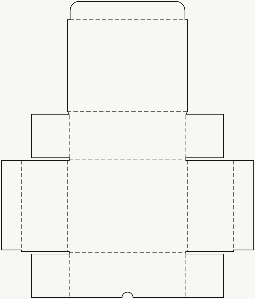 Buch-Wickelverpackung — einteilige Wickelverpackung 2D-Stanzkontur