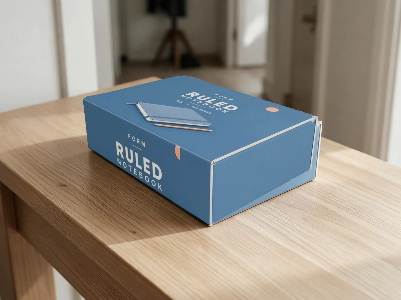 E-Ticaret Kutusu — Kendinden Kilitli, Menteşeli Kapaklı (Model 2) · 3D KATLANMIŞ