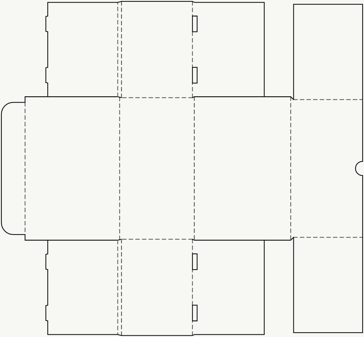 E-Commerce-Versandverpackung · 2D-Stanzkontur