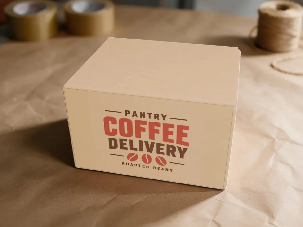 Shipping Carton — Slotted, Crash-Lock Base · 3D box