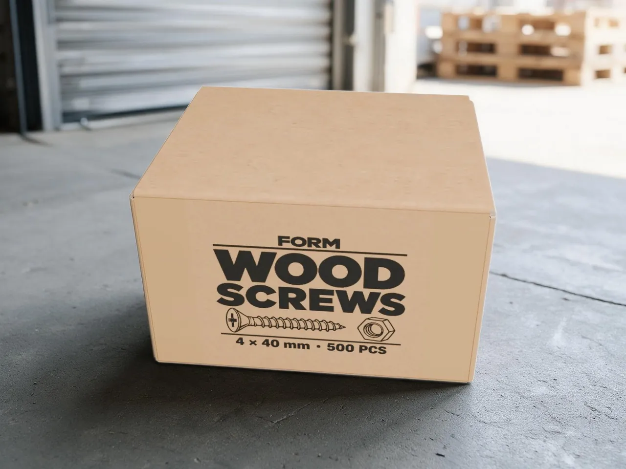 Shipping Carton — Crash-Lock Base, Centre-Meeting Inner Flaps · 3D box